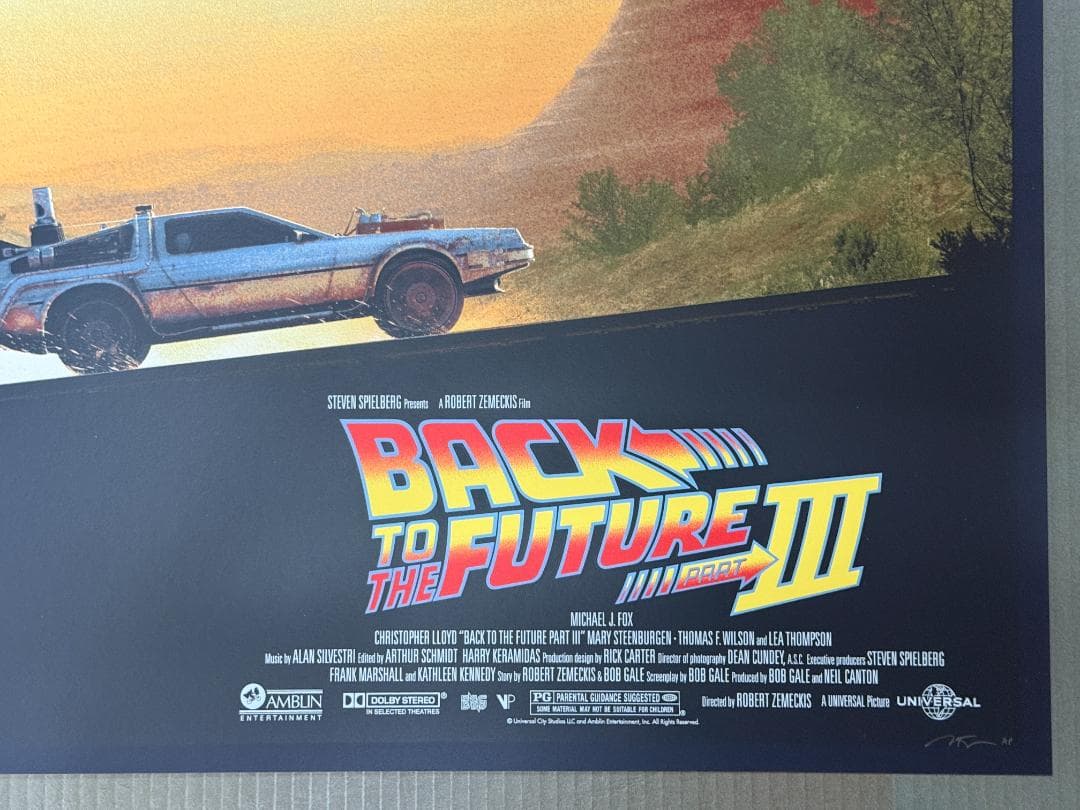 東京コミコンでクリストファー・ロイドにサインを貰うならこれ！BTTF3ポスター