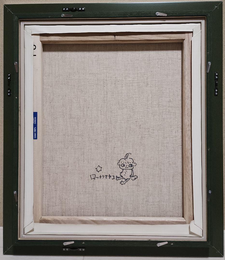 【SALE】［F8号］ロッカクアヤコ/肉筆/手描き/表裏サイン有/油彩/アクリル