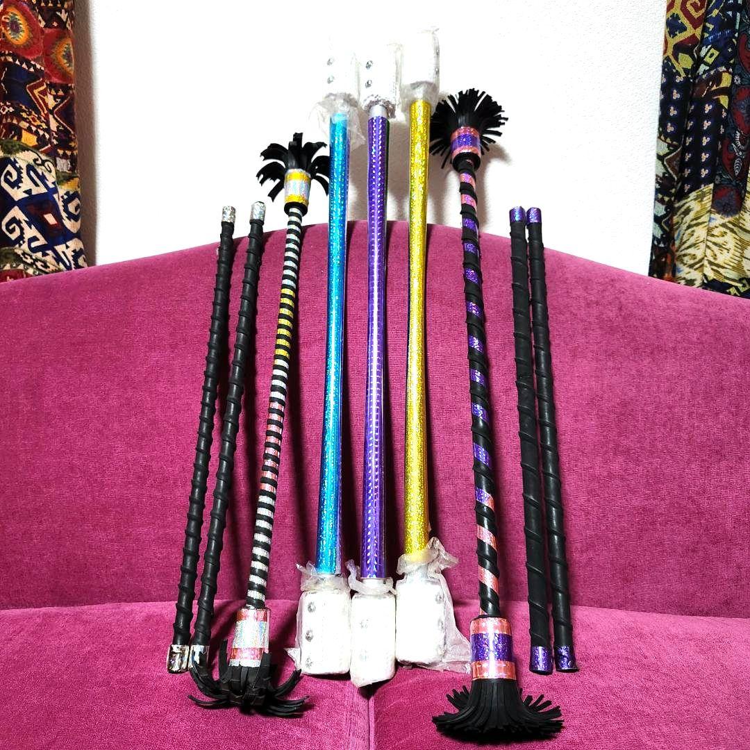 ファイアーデビルスティック3本とデビルスティック2本