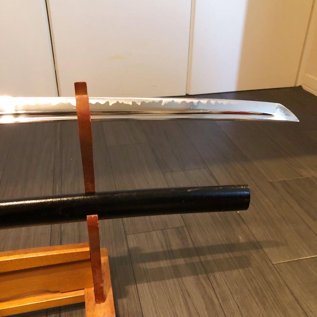 高級模造刀　高級居合刀　樋入り刀身　優波紋　亜合金刀身　居合刀