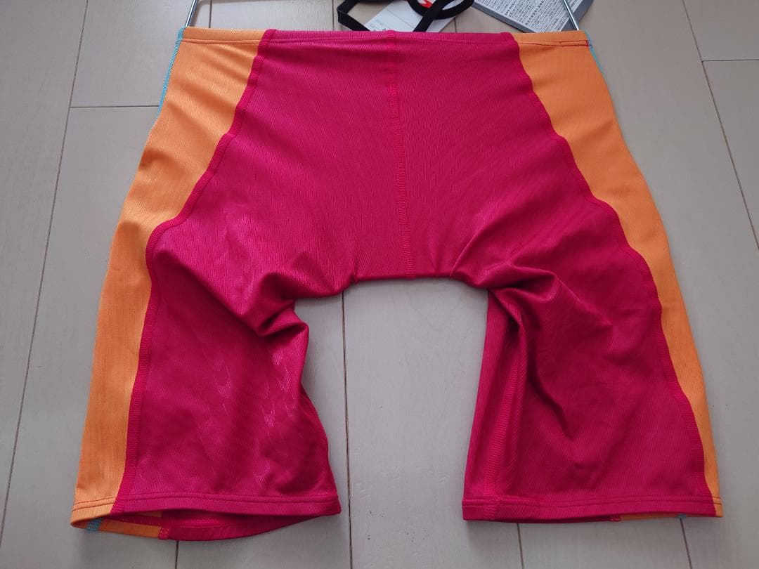 ウロコ撥水FASTSKIN-FSⅡオレンジ×レッド ファーストスパッツ M競パン