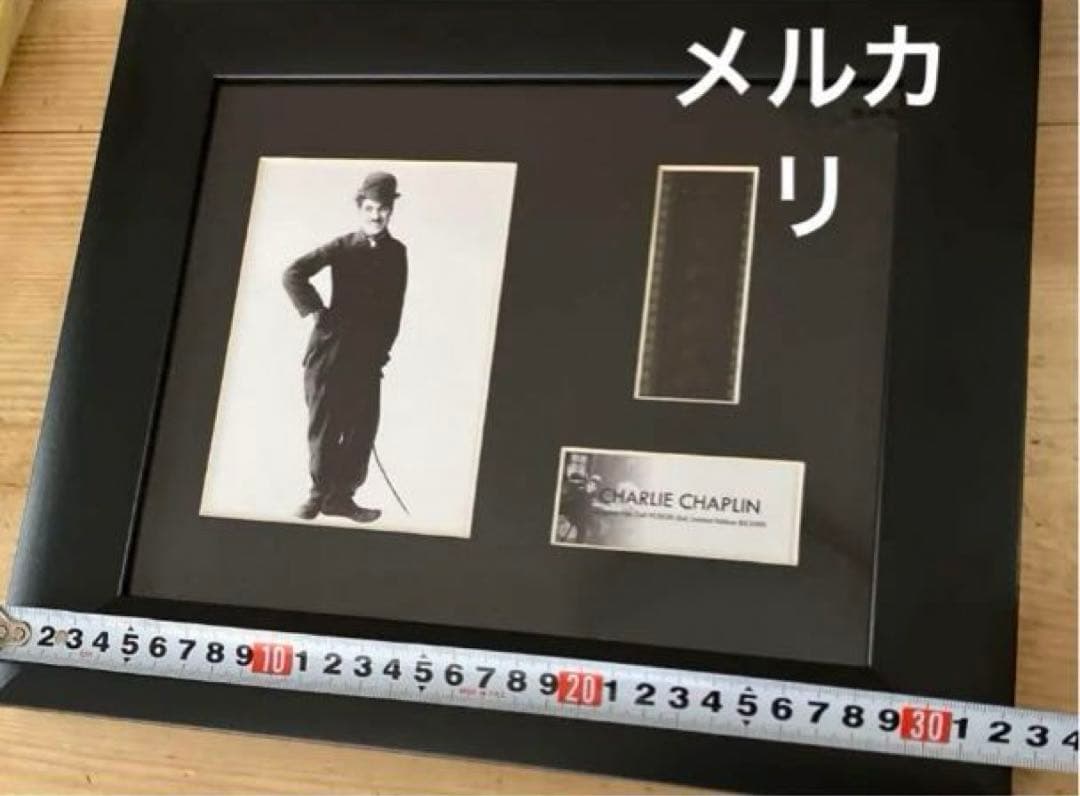 チャップリン　ビンテージ　写真　フイルムセル　額