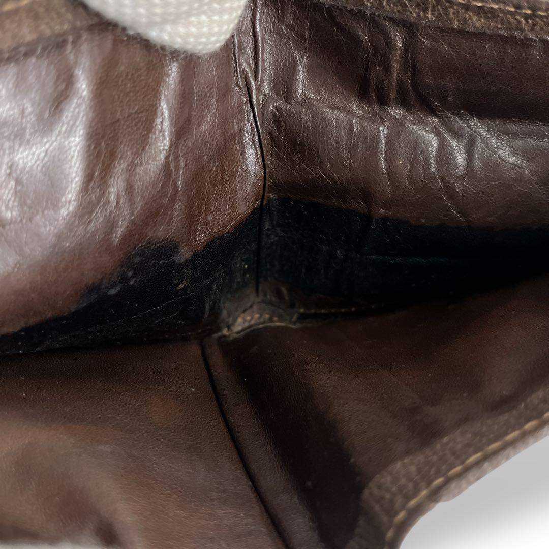 グッチ　二つ折り財布　お札入れ　シェリーライン　GGスプリーム　ベージュ　PVC