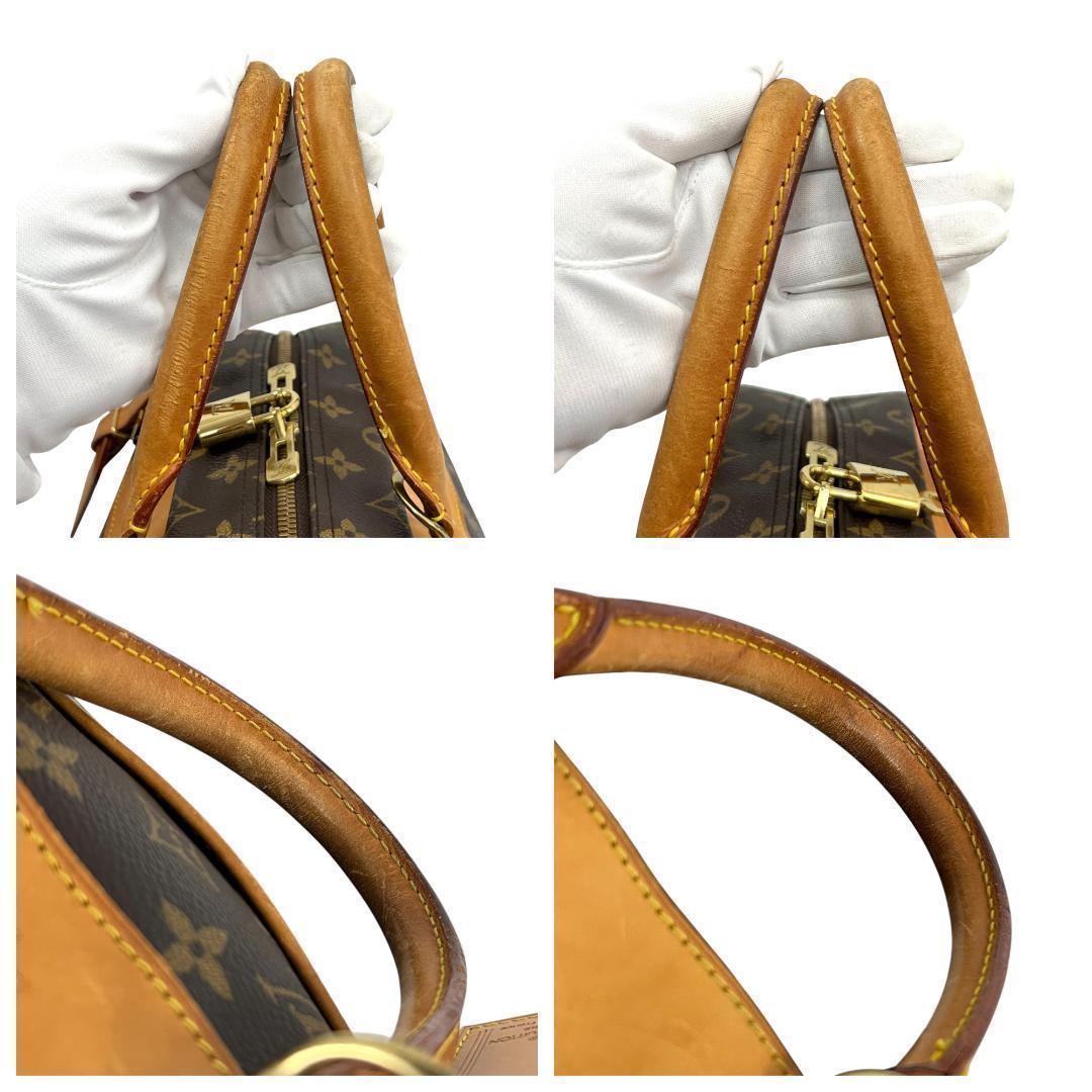 美品 ルイヴィトン ドーヴィル モノグラム ハンドバッグ M47270 鍵 タグ