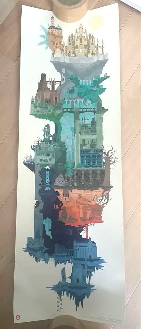 DARK SOULSシリーズ ロードラン イラストMAP ポスター