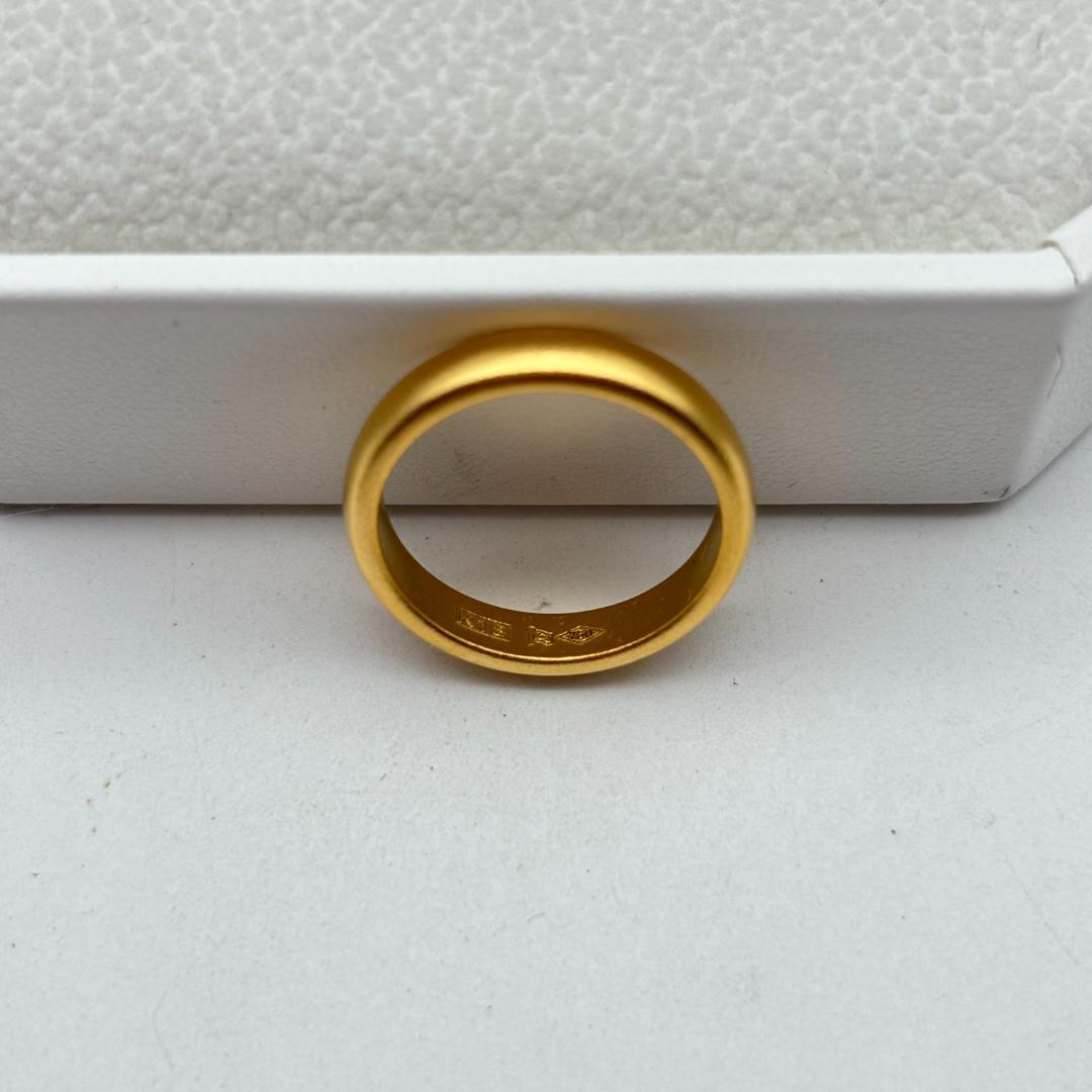 K18金ゴールド シンプルバンドリング 3.18g