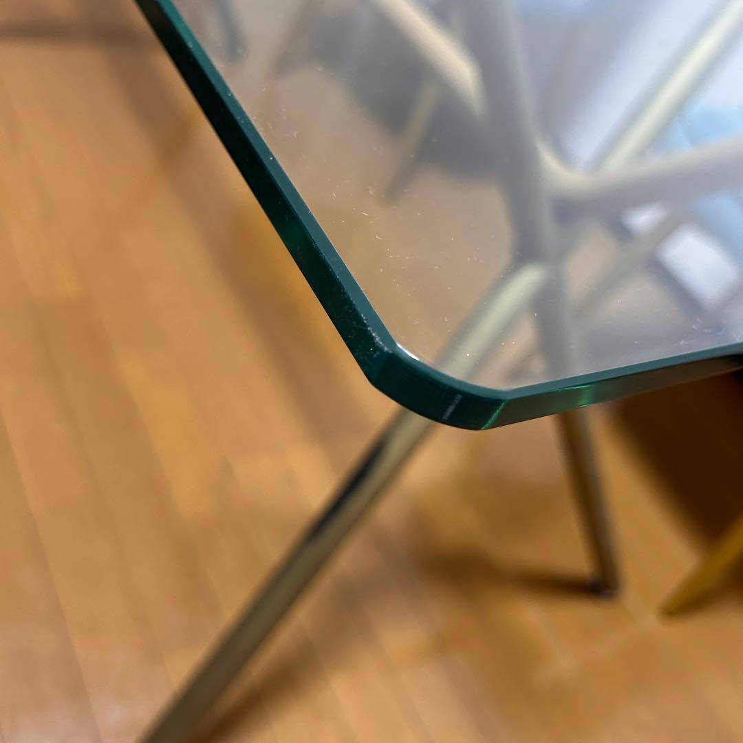 【美品✨総額２０万over／オーダーメイド】　ガラスダイニングテーブル　チェア