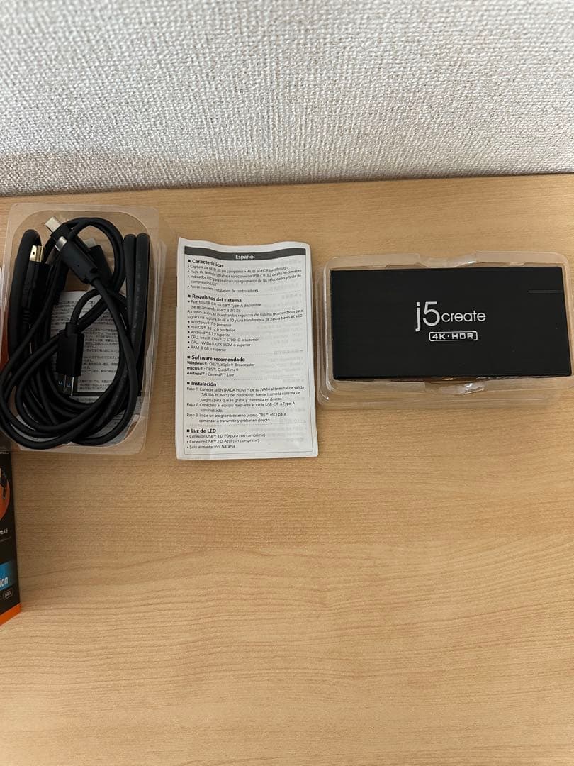 ビデオキャプチャー・キャプチャーボード j5 create 4K Game Capture Station JVA14