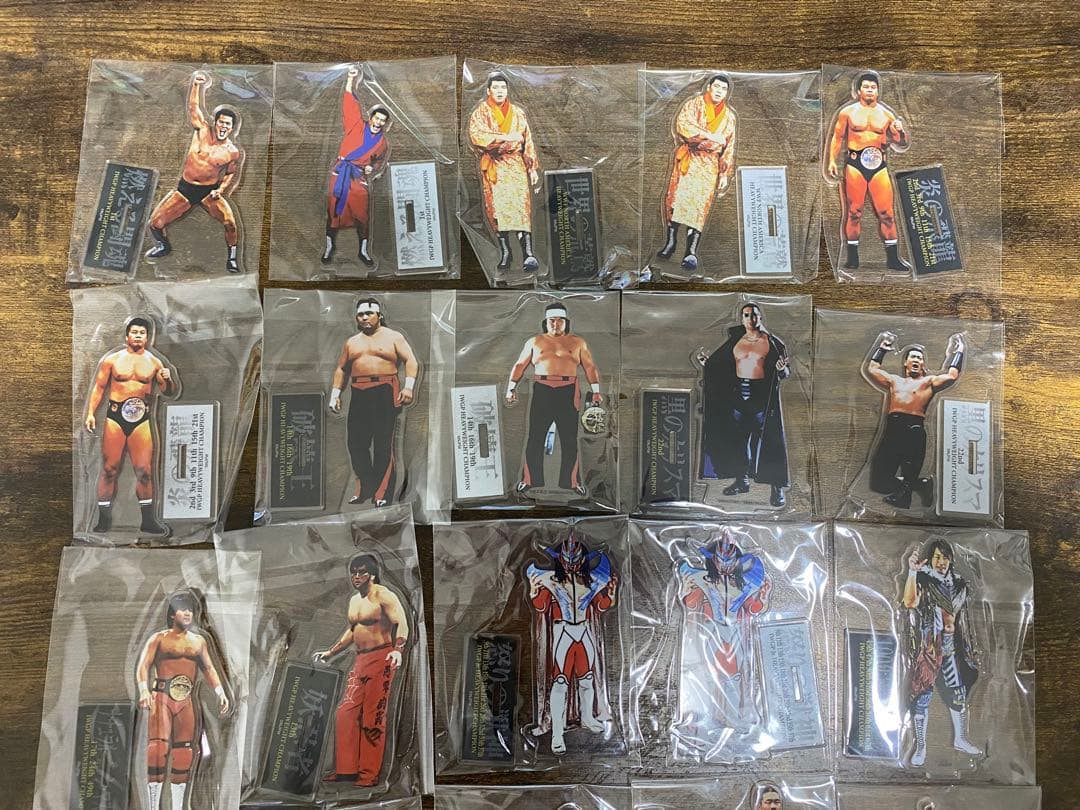 新日本プロレス50周年記念くじ　D賞　レジェンドアクリルスタンド　25種　コンプ
