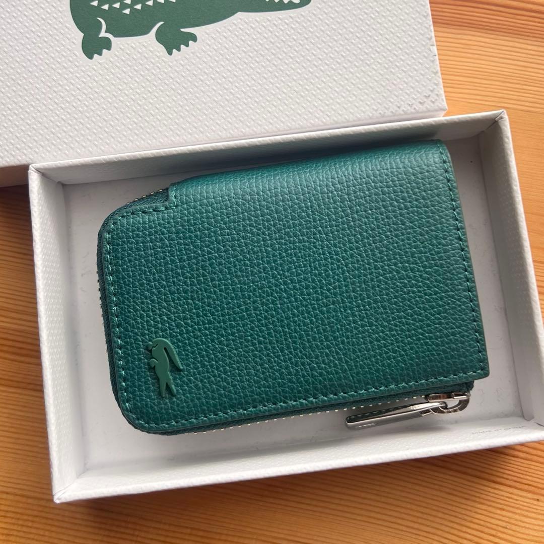 美品 LACOSTE デイリークロコ Lファスナースマートキーケース