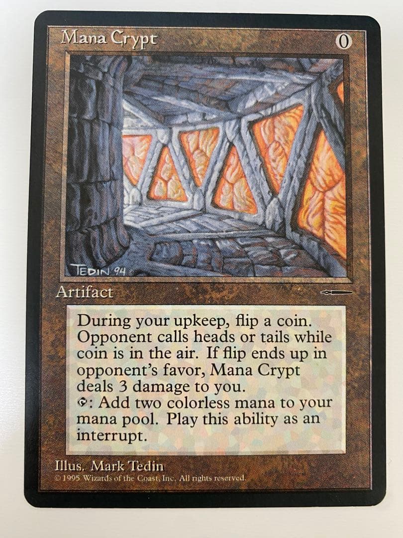 mtg 魔力の墓所/Mana Crypt 旧枠 英語
