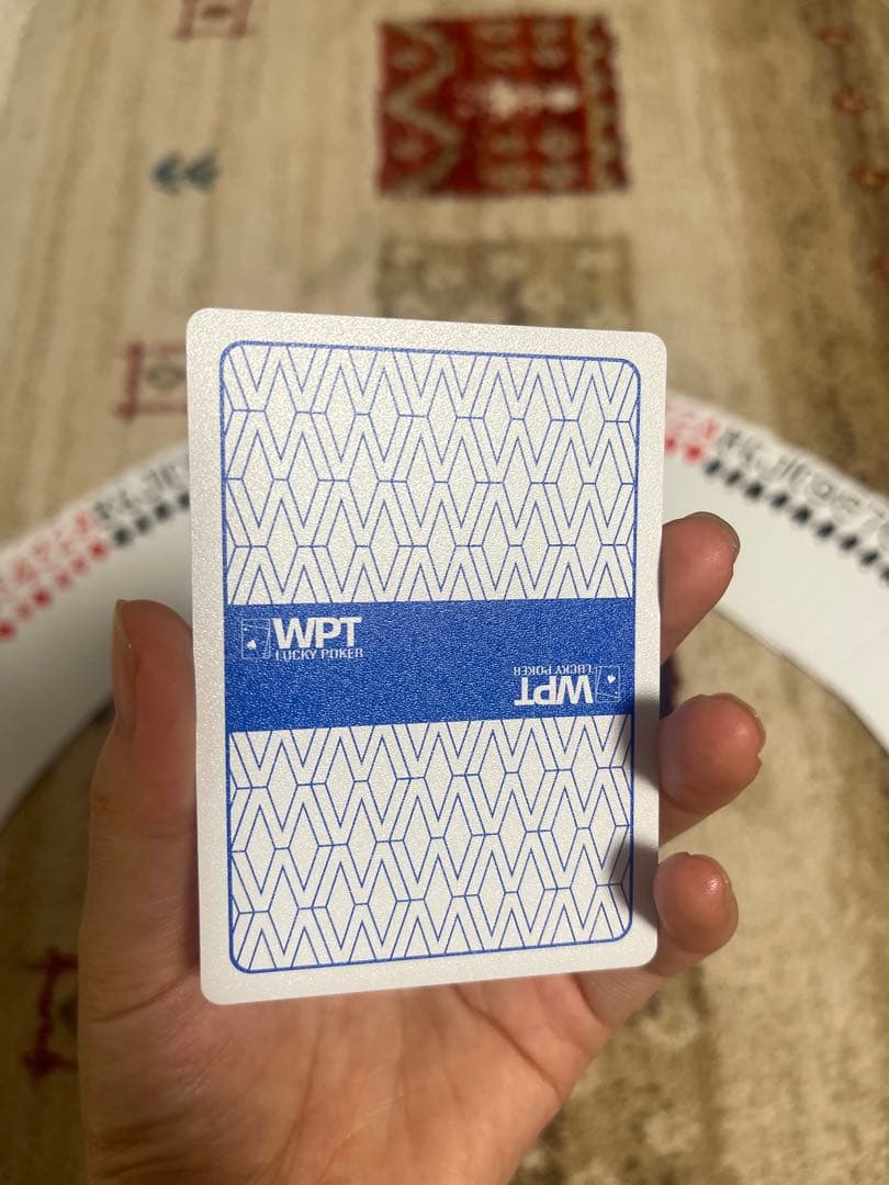 ポーカー大会専用WPT プラスチックトランプ 防水（赤・青10セット)