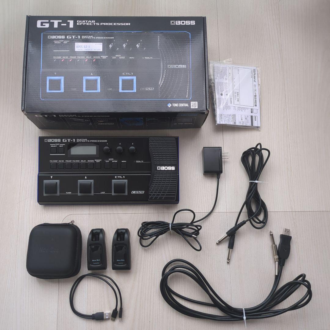 BOSS GT-1 エフェクター 電源アダプタ付 ギターワイヤレスシステム 他
