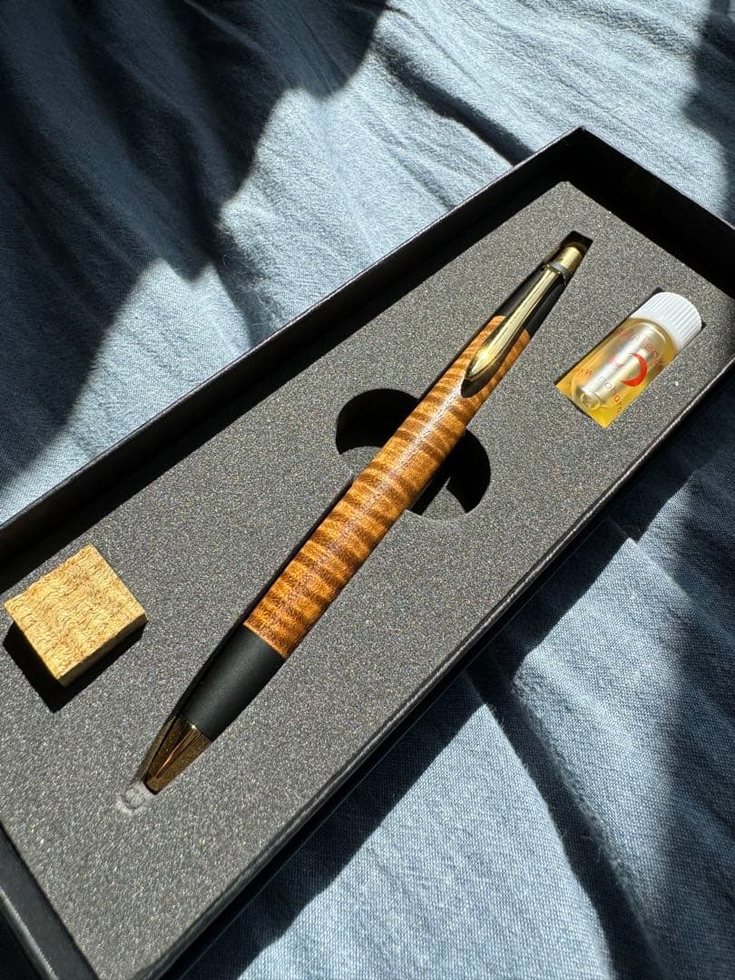 【限定モデル・特上縮杢】野原工芸 キハダ 新型 シャープペンシル