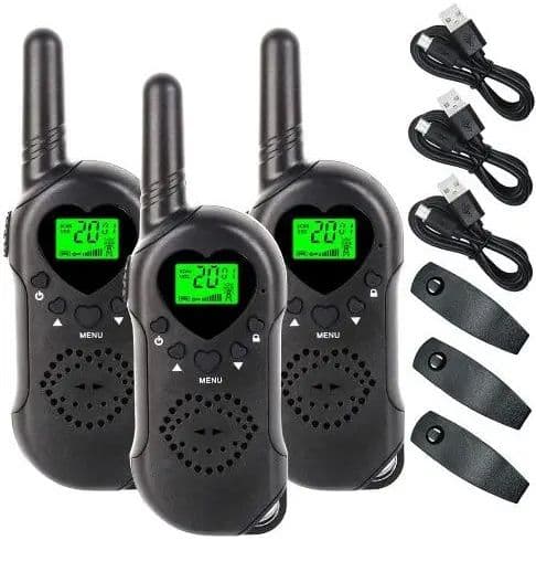 トランシーバー 3台セット USB充電  免許不要  VOXハンズフリー