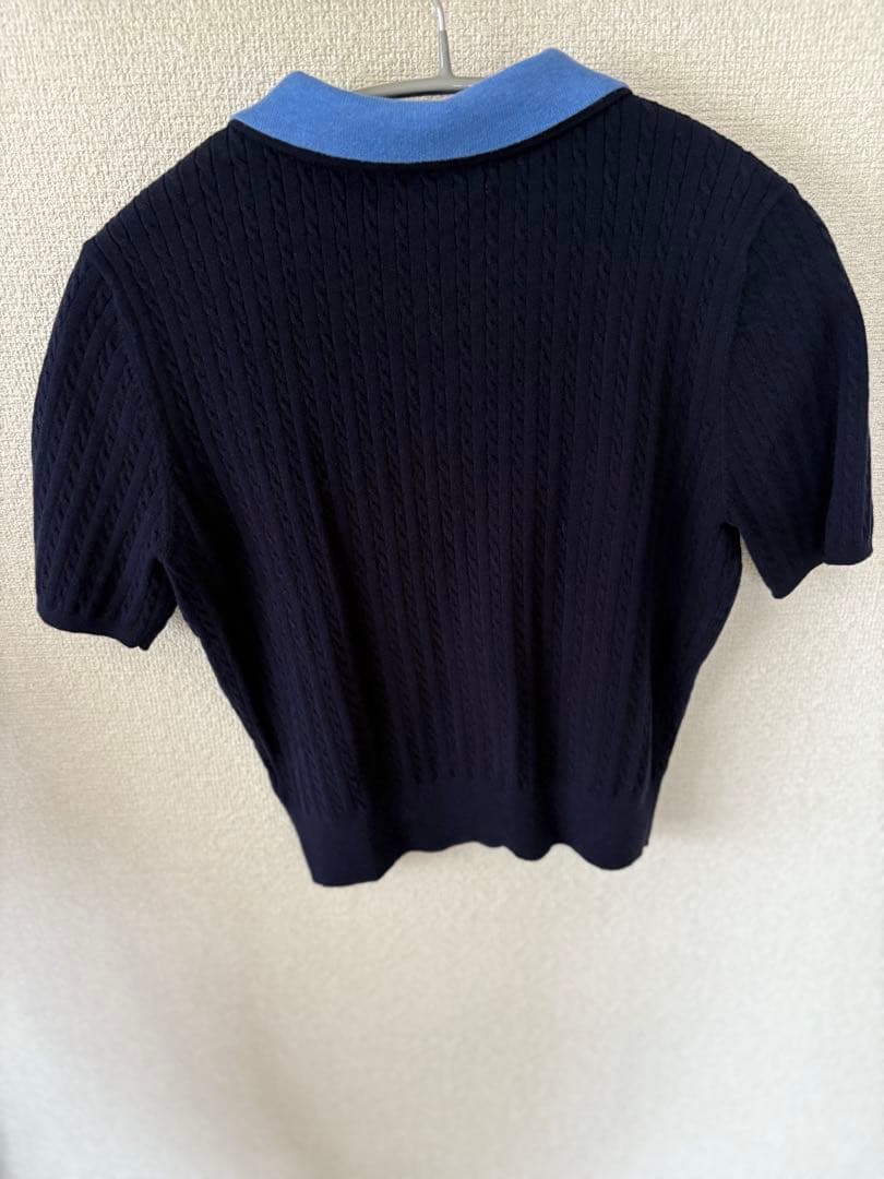 SNIDEL ワンポイントレイヤードポロニットプルオーバー