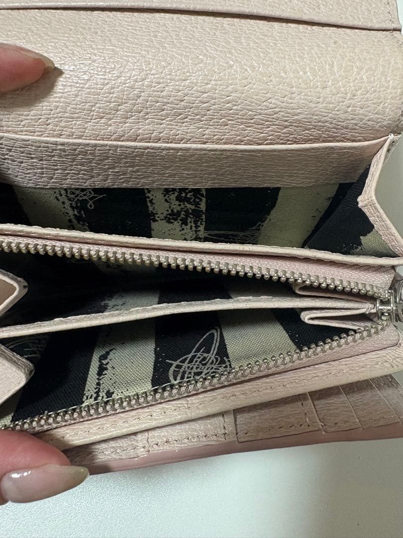 Vivienne Westwood 三つ折り財布 ピンク ファスナー