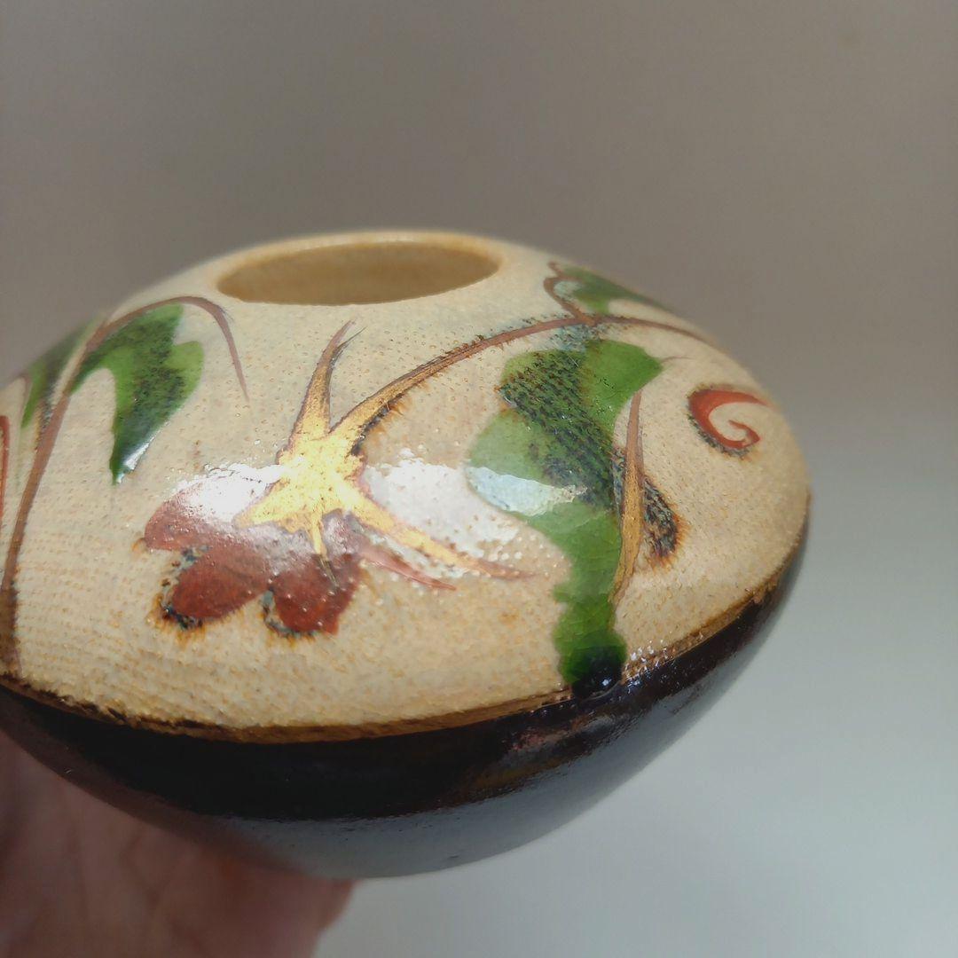 小森忍　山茶窯　インク壺　アンティーク　骨董　北斗窯