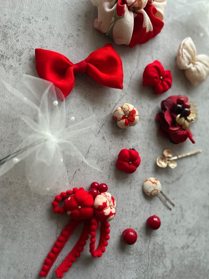 み*う様 七五三　七五三髪飾り　ヘッドドレス　着物髪飾り　リメイク髪飾り　028