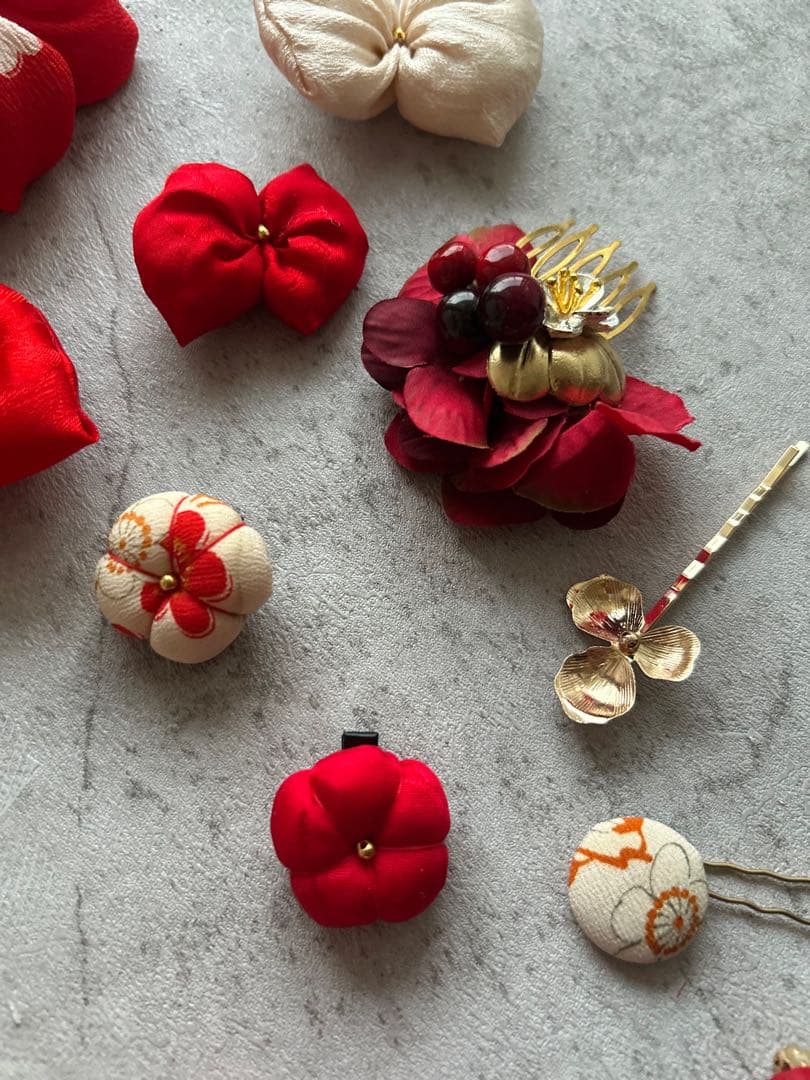 み*う様 七五三　七五三髪飾り　ヘッドドレス　着物髪飾り　リメイク髪飾り　028