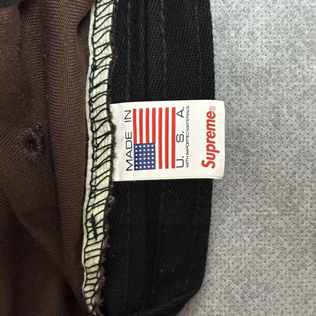 【美品】supreme キャップ ブラウン
