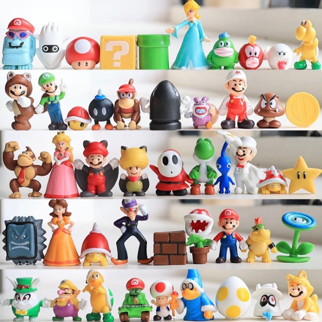 [新品] マリオ フィギュア 48体セット 1/2