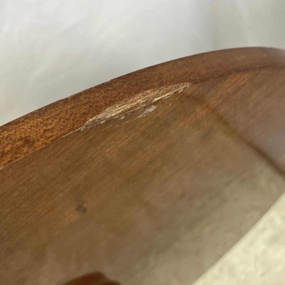 アンティークテーブル　象嵌細工 レトロ　サイドテーブル　丸　ヴィンテージ