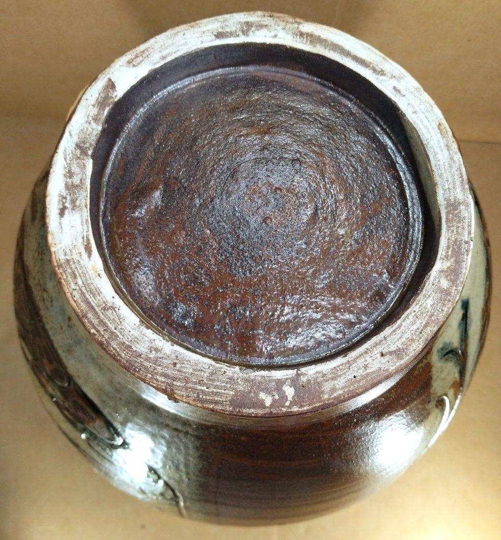【本物保証】金城次郎 丸壷大 共箱 栞 人間国宝 美品 壷屋焼 壺屋焼 希少品