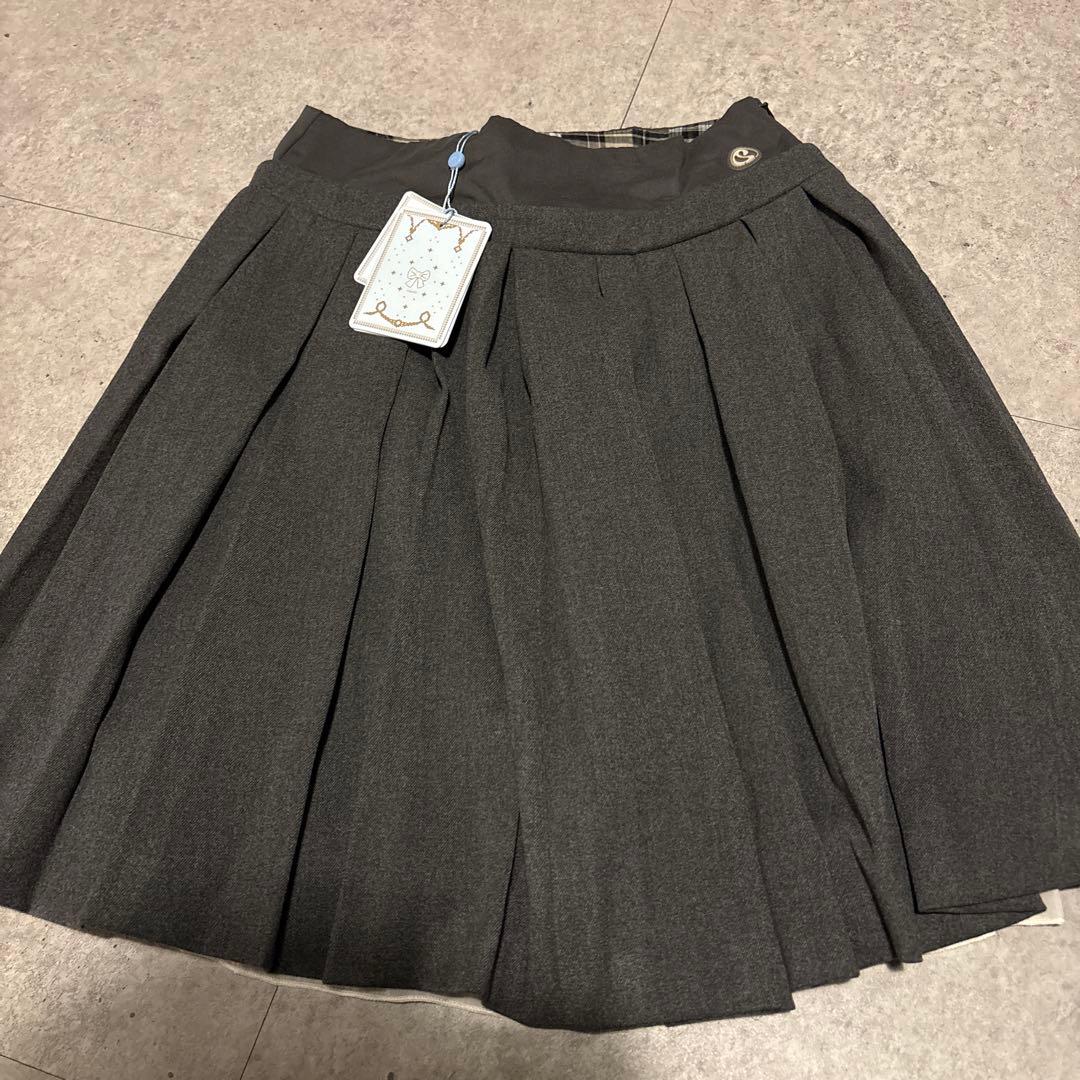 スカート coyseio DOUBLE WAISTED PLEATS SKIRT