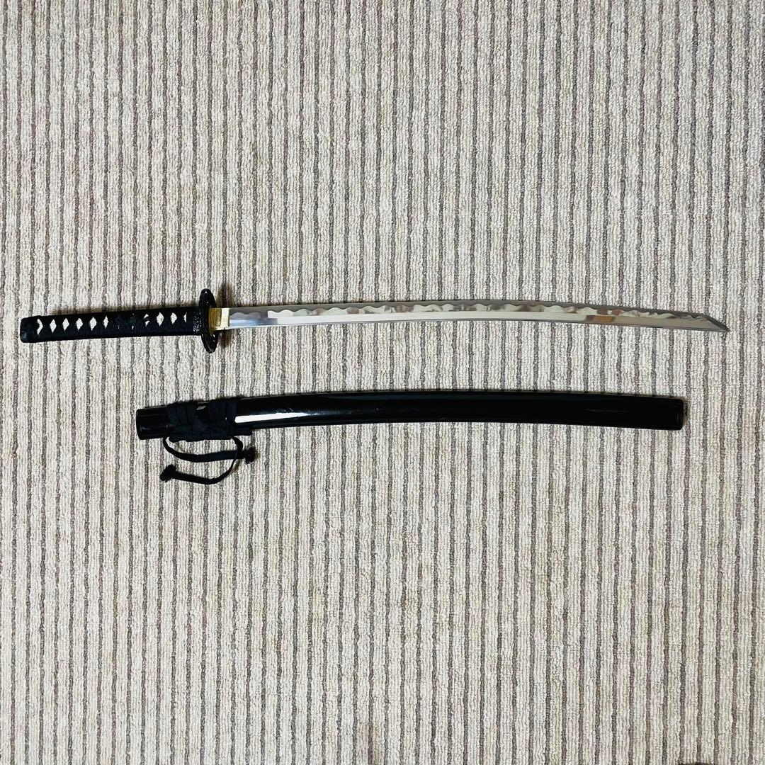 高級本格居合刀 模造刀 日本刀 武具 刀剣 のたれ刃紋 刀 刀剣 （C06)