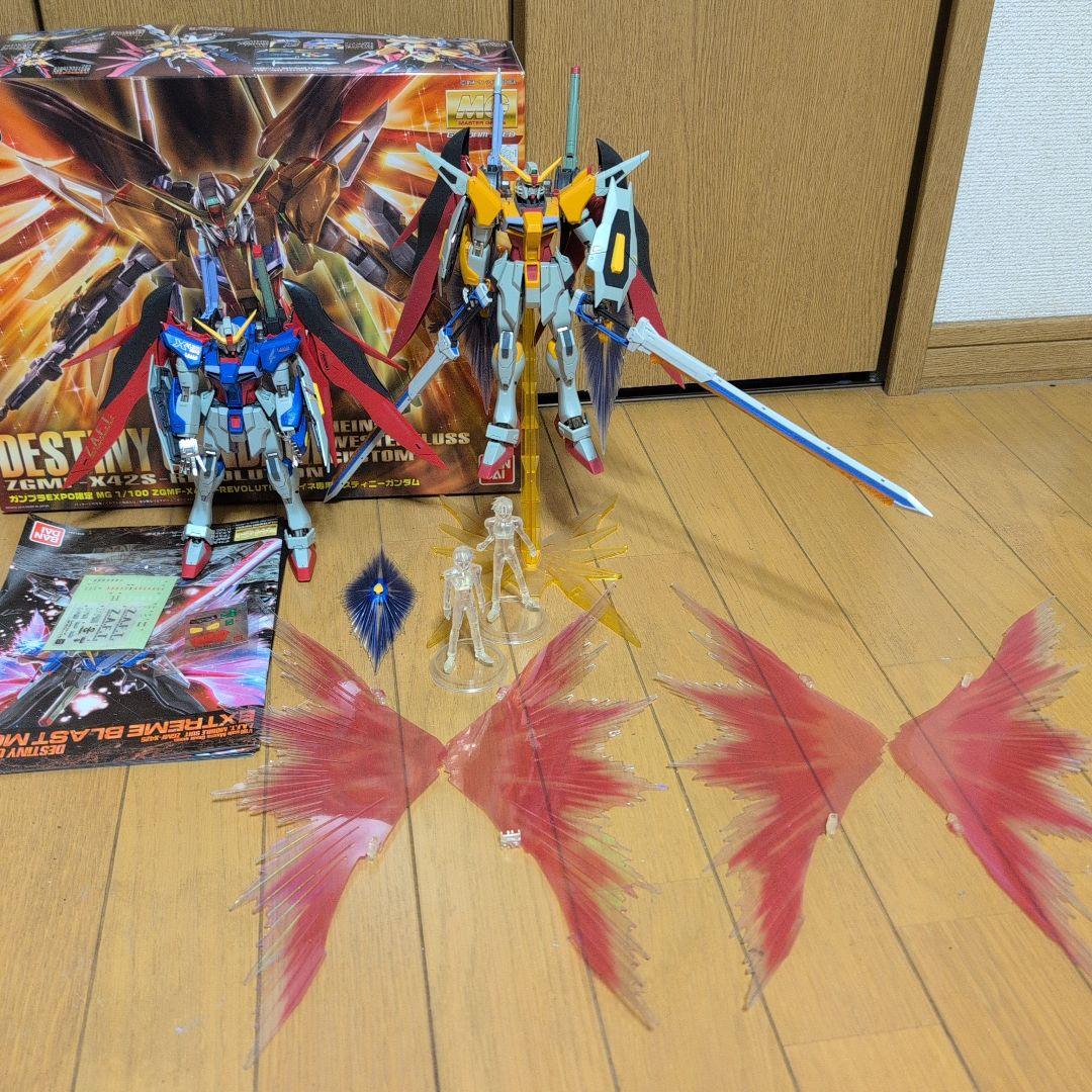 MGデスティニーガンダムハイネ専用機ミキシング＋デスティニーガンダムジャンク