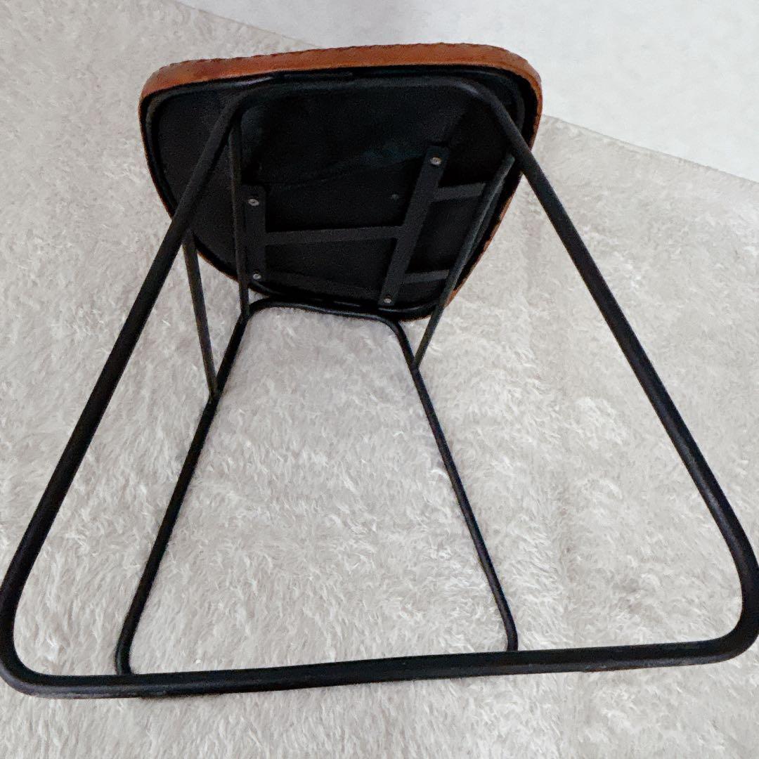 本革】アイアン スツール レザー スツール インダストリアル　ヴィンテージ