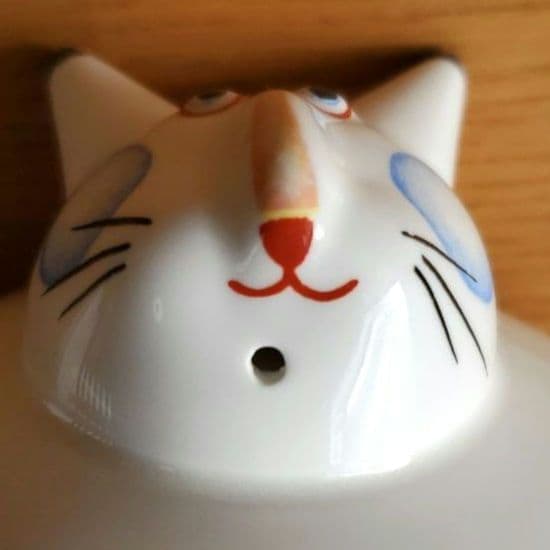 ２匹のネコの置物 美品