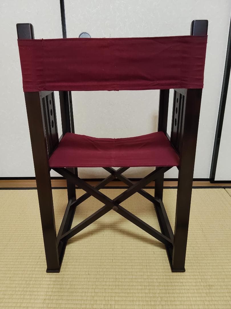旧日本楽器（ヤマハ）製　昭和初期アンティーク　折り畳み机、椅子セット