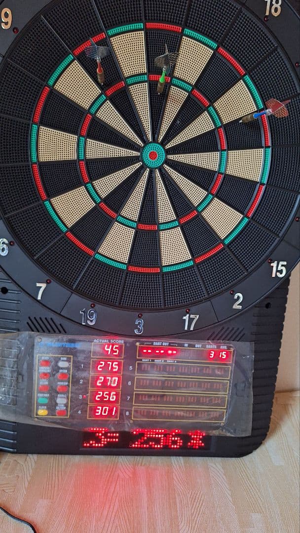 エレクトロニックダーツ FH-9881 1P～8P レトロダーツ　希少商品！
