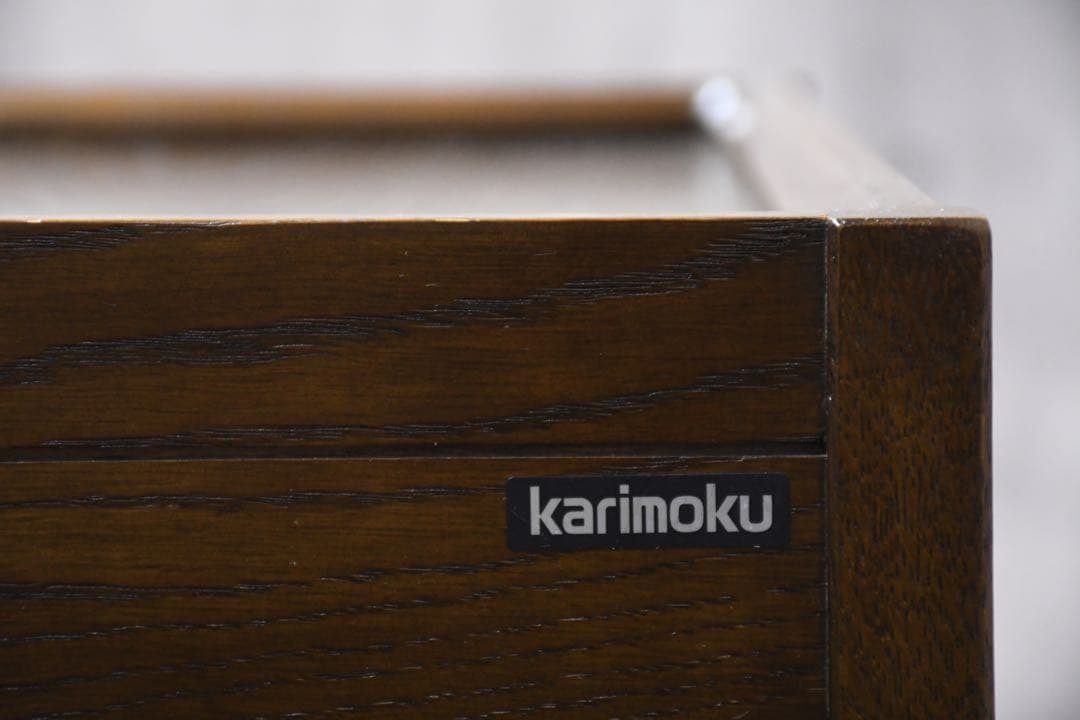 EAC2 カリモク サイドキャビネット 電話台 花台 ディスプレイ台 飾り台