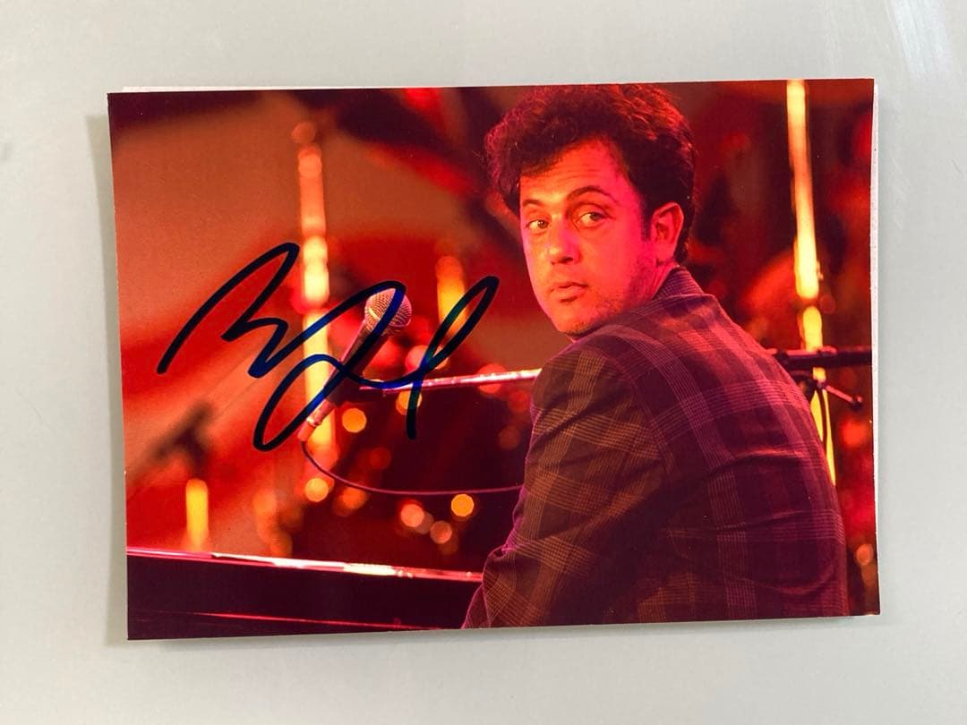 ビリー・ジョエル直筆サイン入り2Lサイズ写真…Billy Joel
