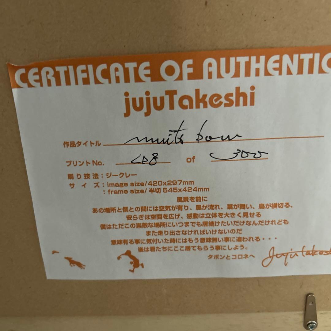 ジュジュタケシ(Juju Takeshi) 額装ジクレー版画