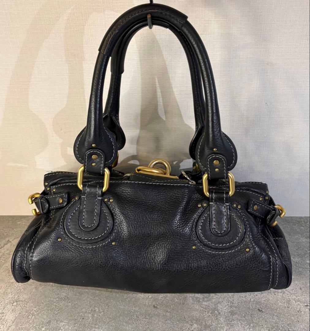 【美品】【即日発送手続】Chloé パディントン ハンドバッグ黒　クロエ