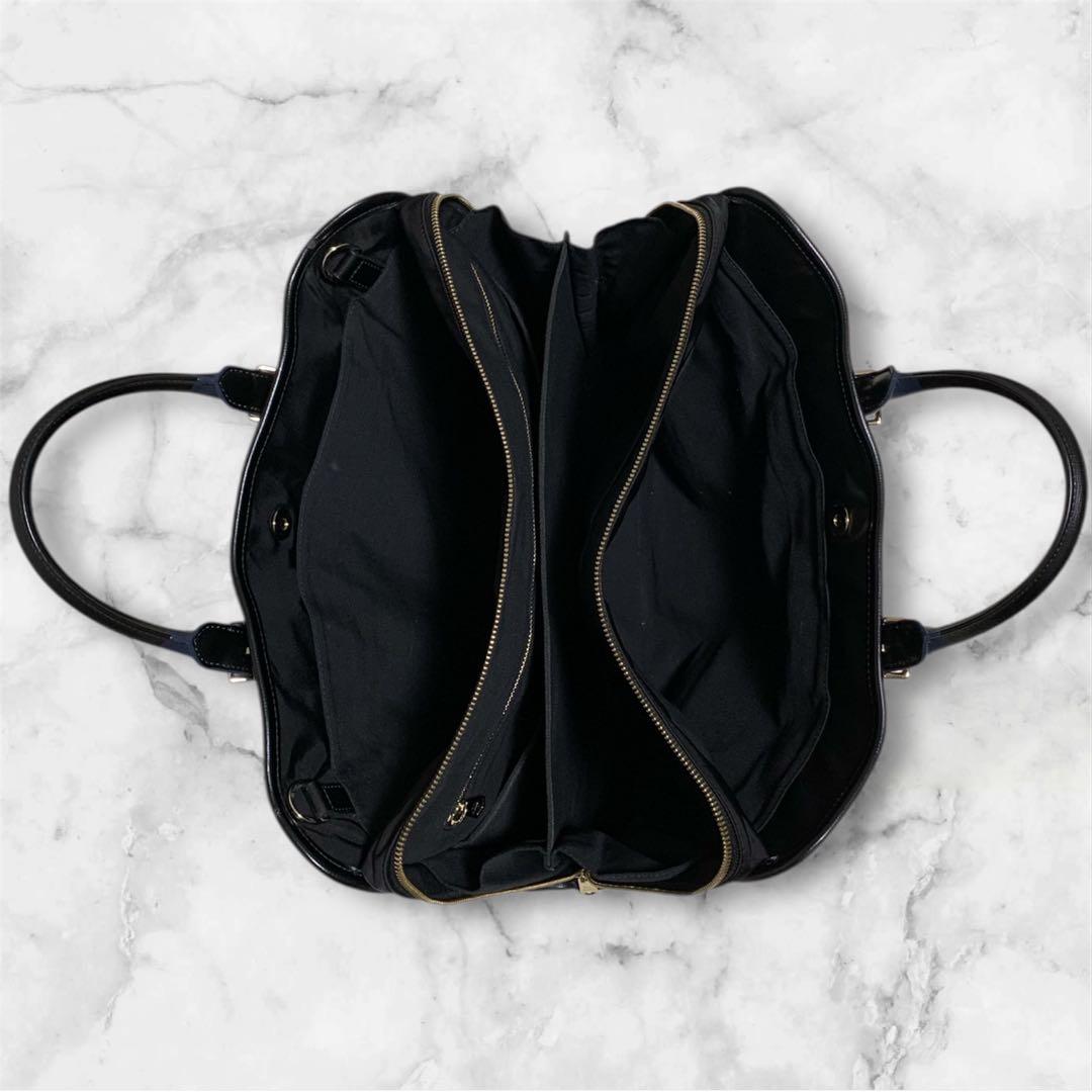 PaulSmithポールスミス★ビジネスバッグ自立型A4可2wayナイロンレザー