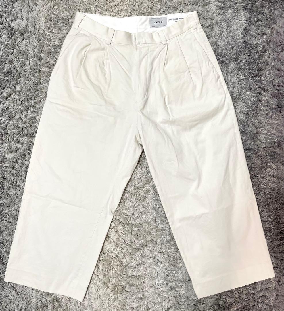 YAECA CHINO TROUSERS 2TUCK STRAIGHTパンツ