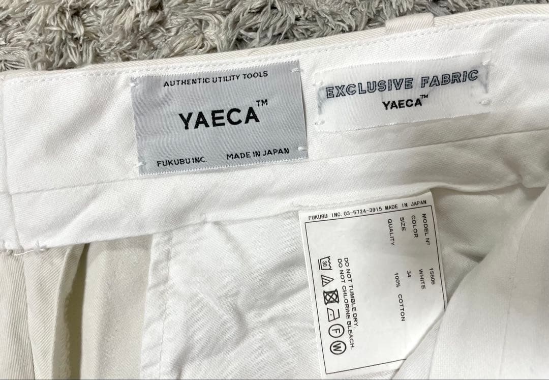 YAECA CHINO TROUSERS 2TUCK STRAIGHTパンツ