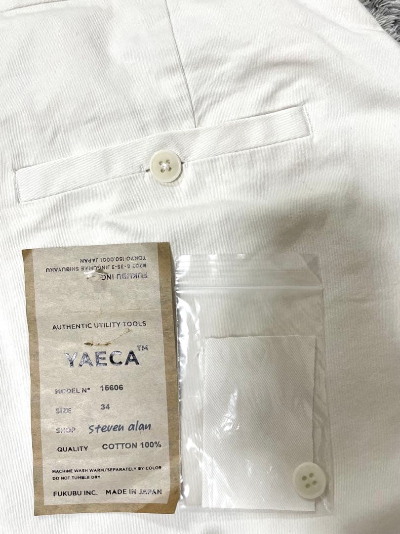 YAECA CHINO TROUSERS 2TUCK STRAIGHTパンツ