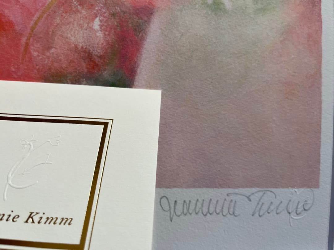 版画　ジニー・キム　直筆サイン　165枚限定ジクレー 新品額入り