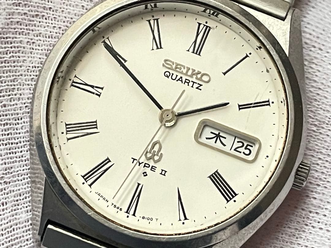 SEIKO TYPE II 7546-8000 1978 SUWA クォーツ