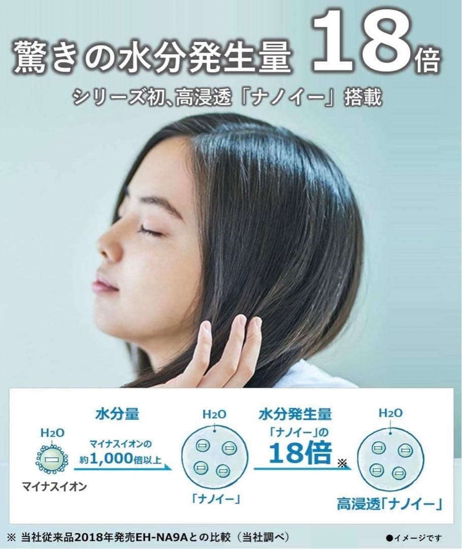 ヘアドライヤー Panasonic EH-NA0B-PN