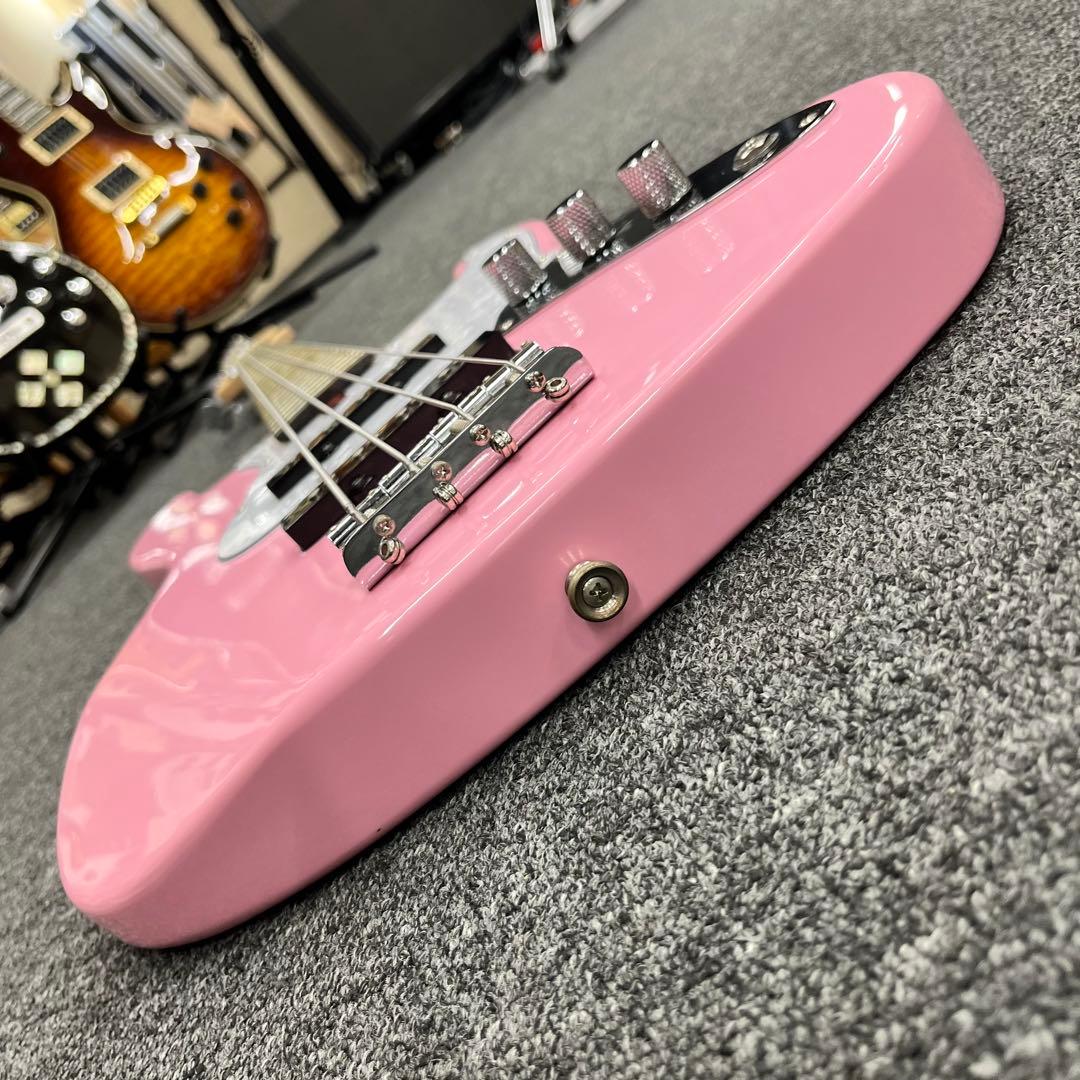 【11372】Bacchus WJB-330R ジャズベースタイプ ピンク