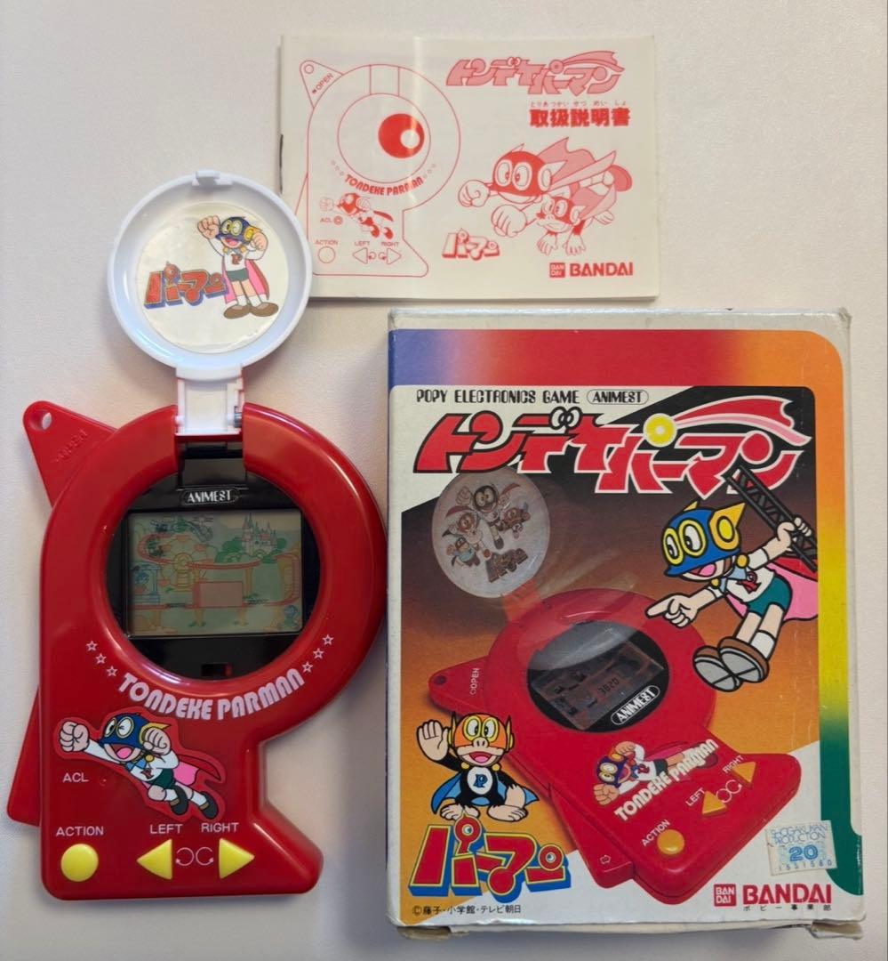 【動作確認済・箱説付】とんでけ！パーマン 電子ゲーム バンダイ 1983年 昭和