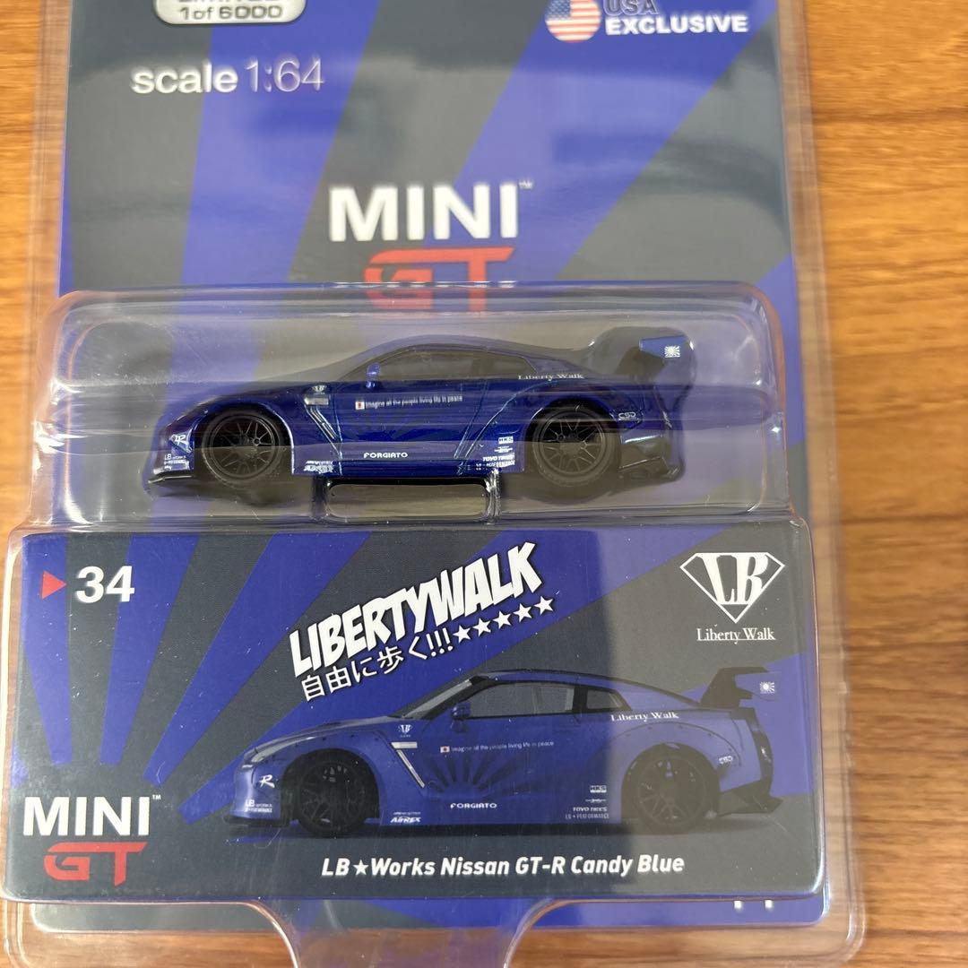 MINIGT LBWORKS R35 GT-R キャンディブルー