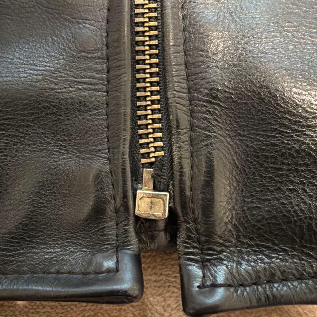 vanson ライダースジャケット シングル レザー Type B 難有